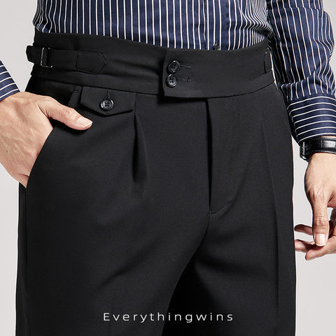 Men's Business Casual High Waist Pants