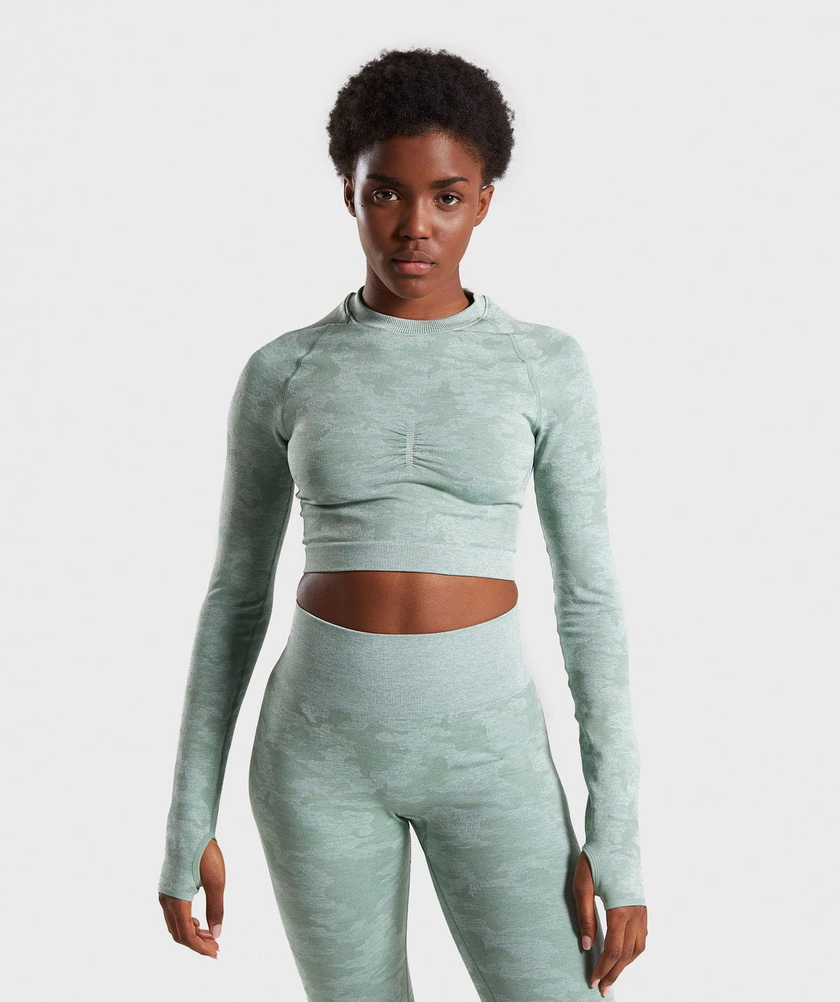 Camouflage seamless yoga top - Joyscore