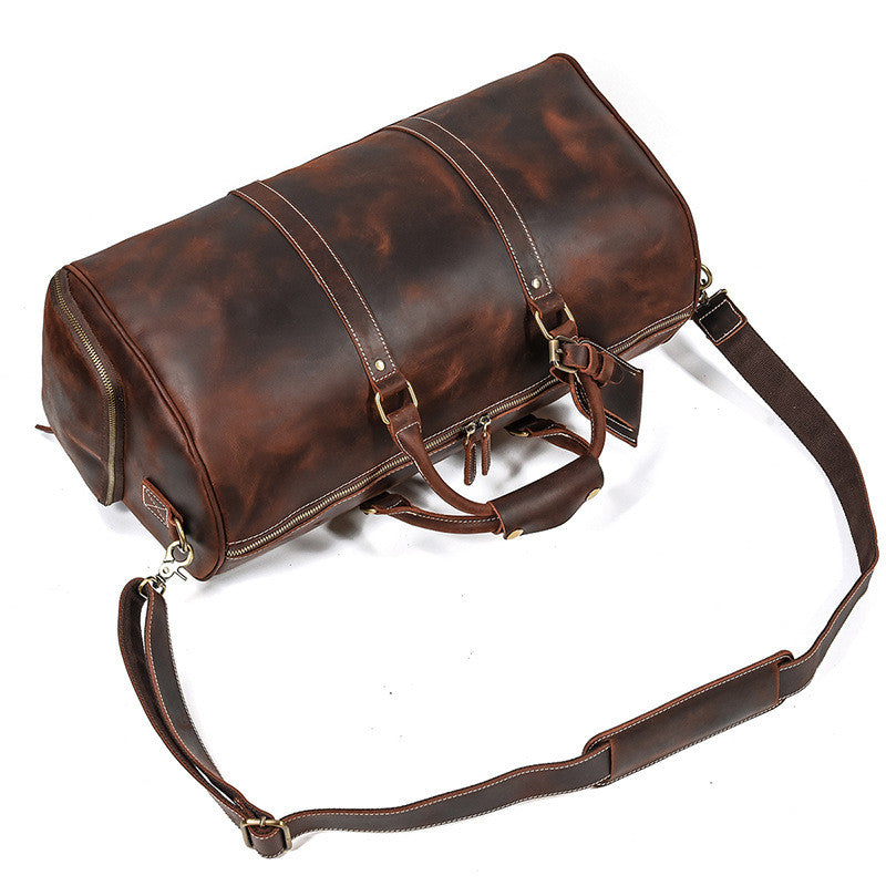 Leather Travel Retro Duffel Bag - Joyscore