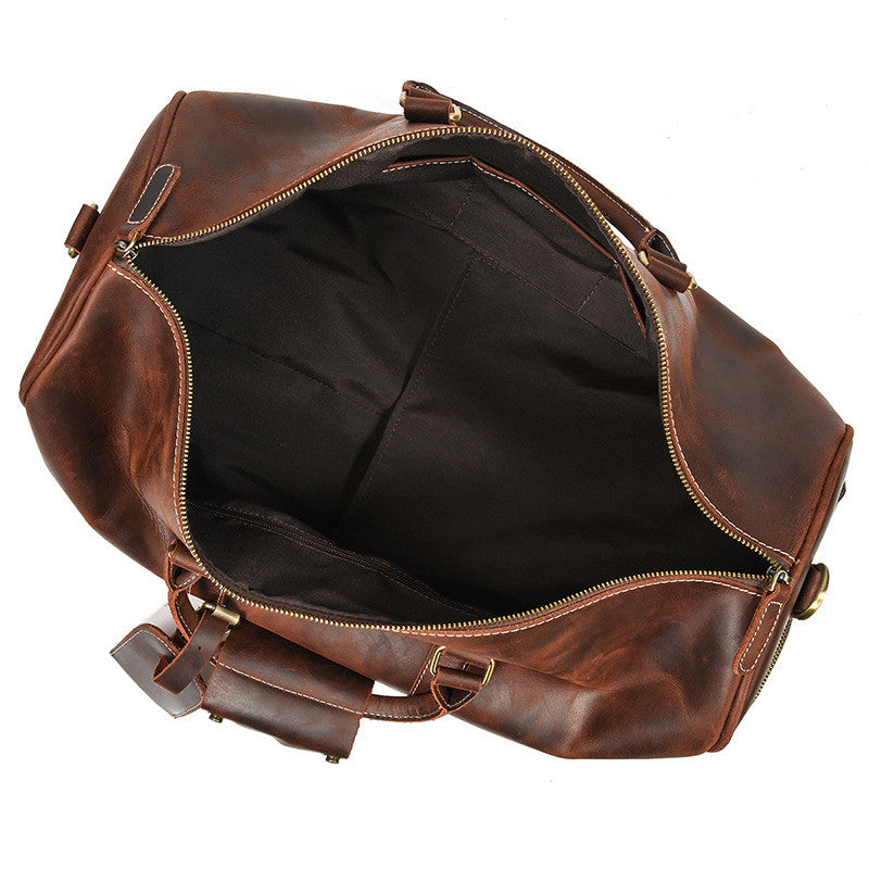 Leather Travel Retro Duffel Bag - Joyscore