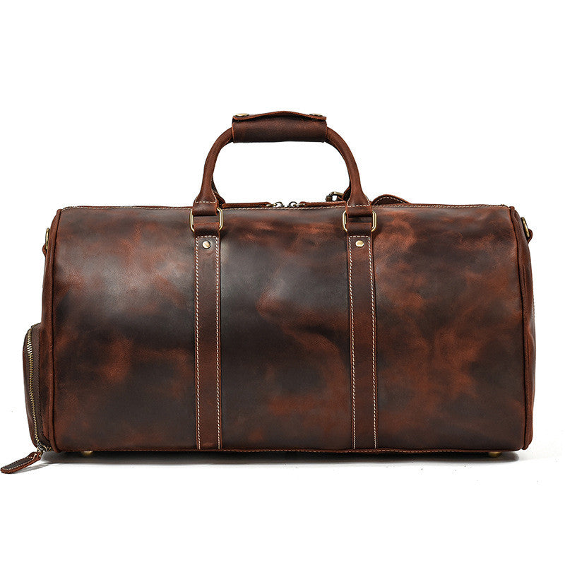 Leather Travel Retro Duffel Bag - Joyscore