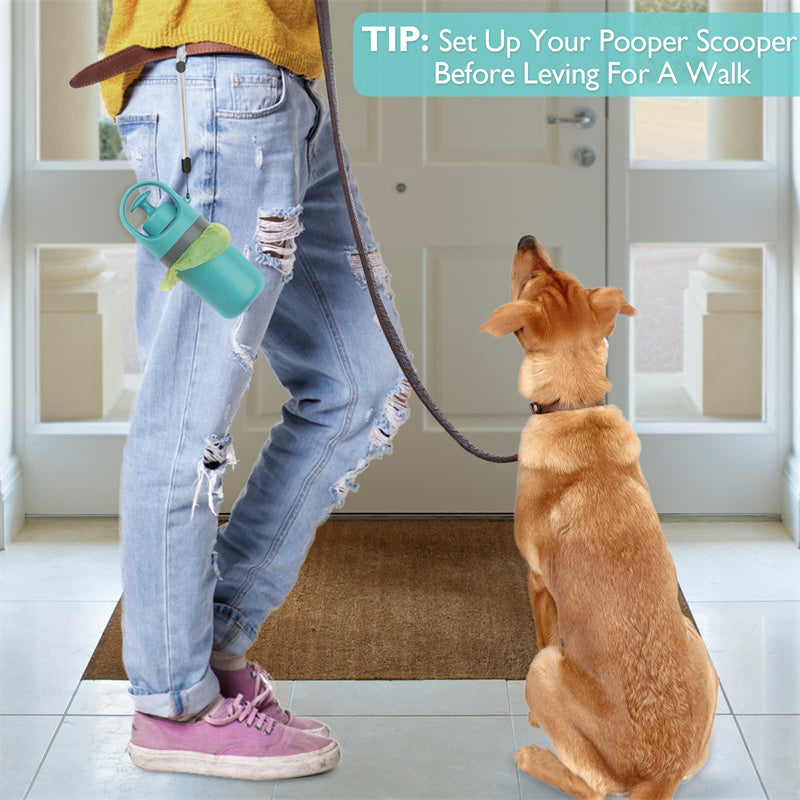 Portable Lightweight Dog Pooper Scooper With Built-in Poop Bag Dispenser Eight-claw Shovel For Pet Toilet Picker Pet Products - Joyscore