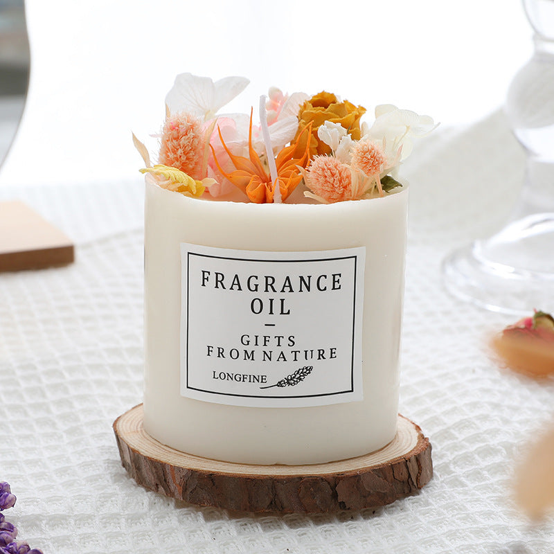 Dried Flowers Decor Candles - Joyscore