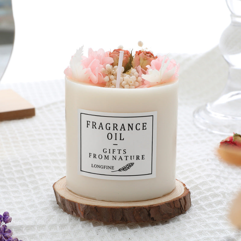 Dried Flowers Decor Candles - Joyscore