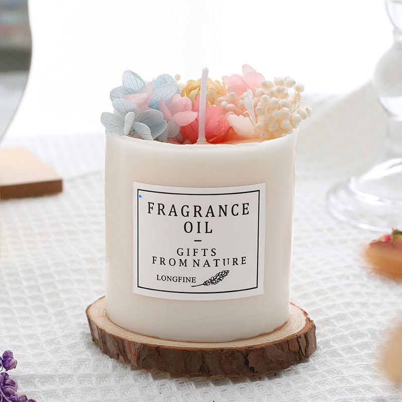 Dried Flowers Decor Candles - Joyscore