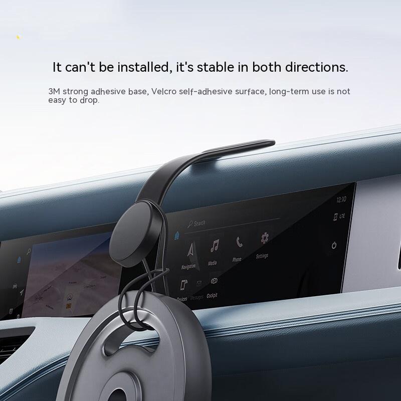 Magnetic Bendable Car Mobile Phone Holder Wireless Charger Phone Holder 15W Car Dash Mount Compatible With Phone - Joyscore