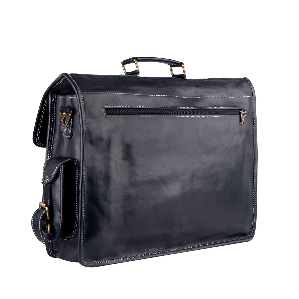 Retro Black Messenger Bag - Joyscore