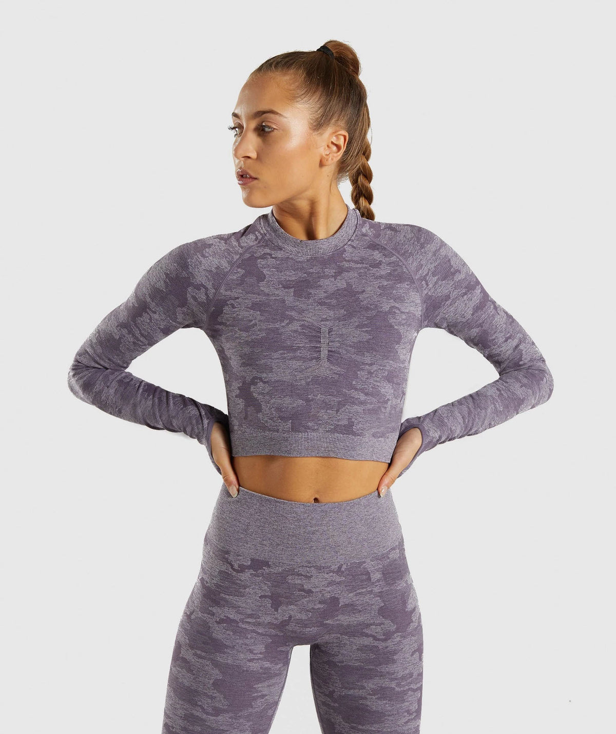 Camouflage seamless yoga top - Joyscore