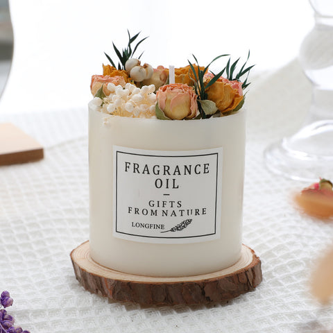 Dried Flowers Decor Candles - Joyscore