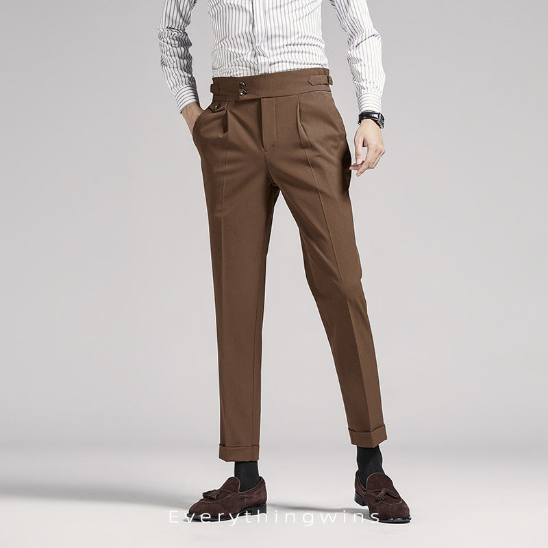 Men's Business Casual High Waist Pants