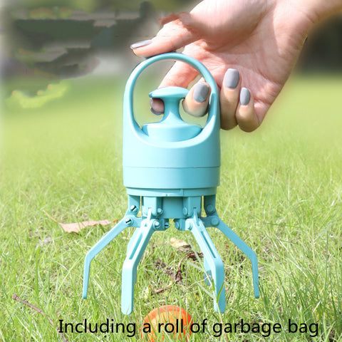 Portable Lightweight Dog Pooper Scooper With Built-in Poop Bag Dispenser Eight-claw Shovel For Pet Toilet Picker Pet Products - Joyscore