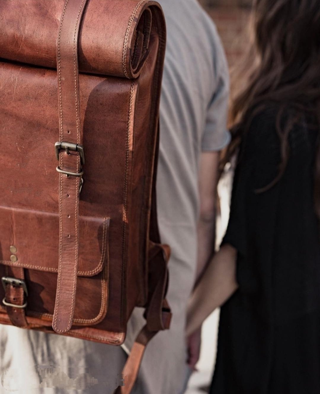 LEATHER ROLLING TRAVELLERS BACKPACK - Joyscore