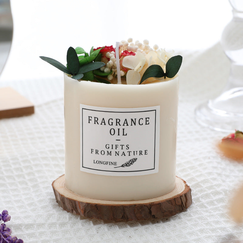 Dried Flowers Decor Candles - Joyscore