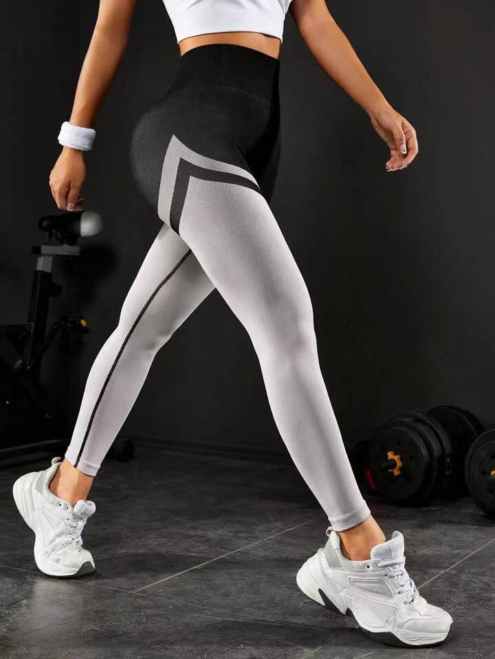 Women's High Waist Tight Color Matching Yoga Pants