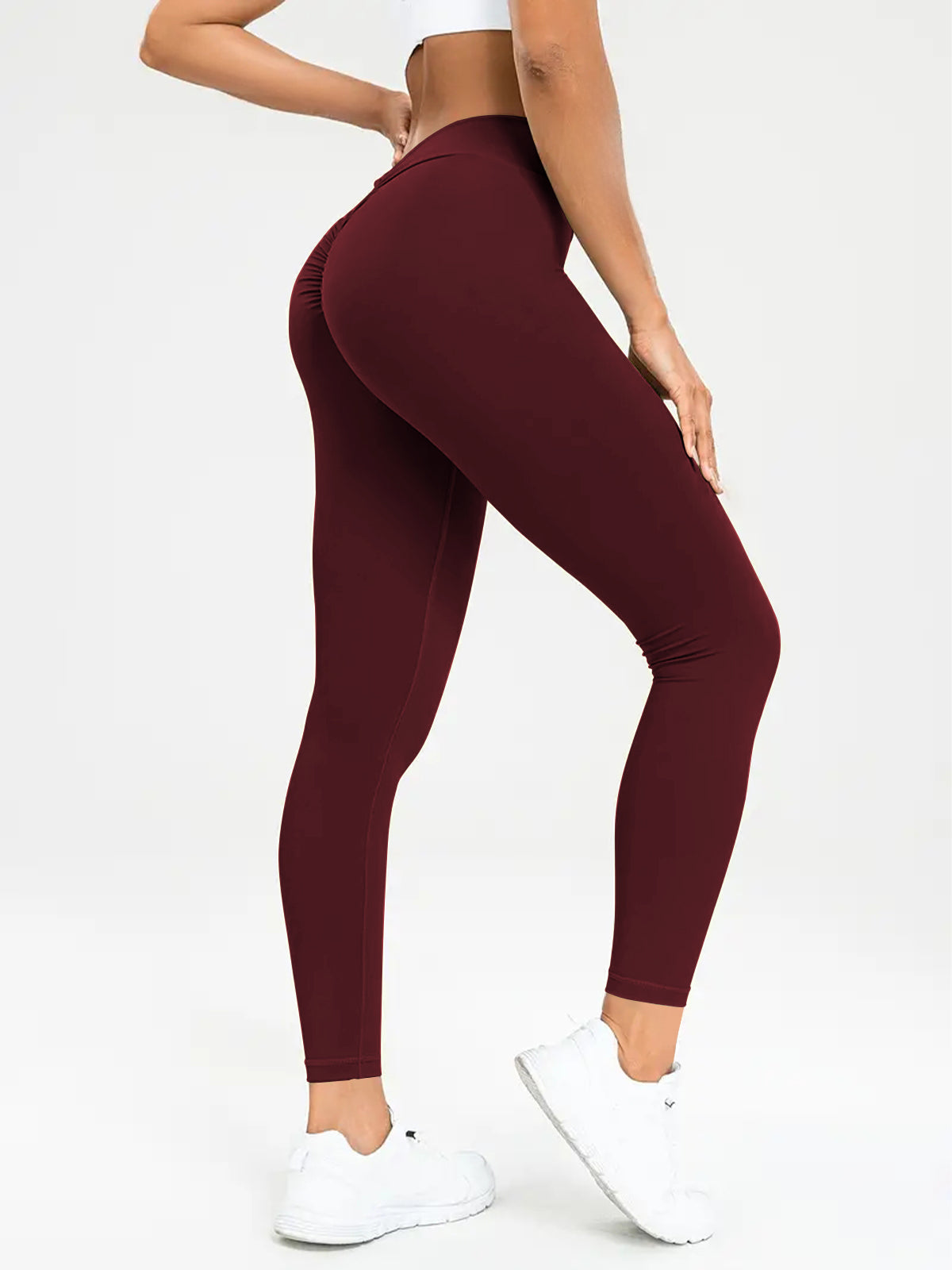 Women's Yoga Pants High Waist Lift High Elastic Tight Fitness Trousers - Joyscore