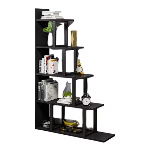 Freestanding Ladder Etagere Bookcase .outward like an open staircase from a solid back